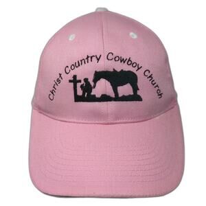 Cobra Baseball Cap Pink OS Christ Country Cowboy Church Hat Strapback Adjustable